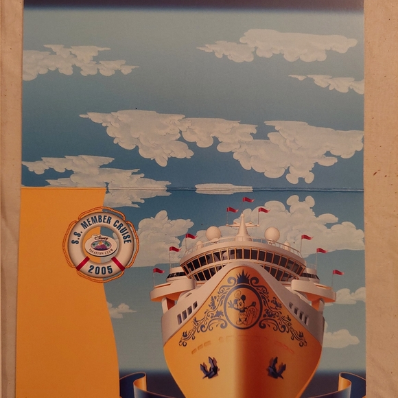 DVC Members Only DCL Litho 2005 Happiest Celebration At Sea Mickey & Minnie Rare - Picture 5 of 6